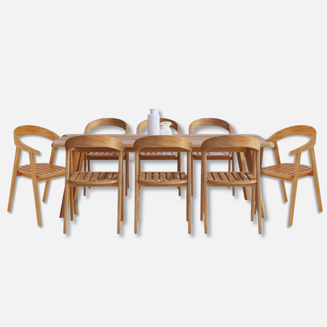 HLT2390 - Table à manger en teck La Costa