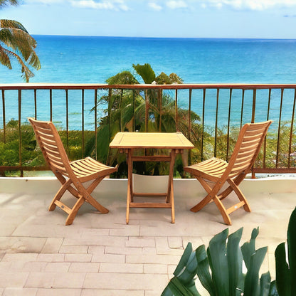 Ensemble Kakahiaka avec table pliante carrée