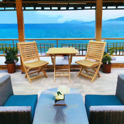 Ensemble Kakahiaka avec table pliante carrée