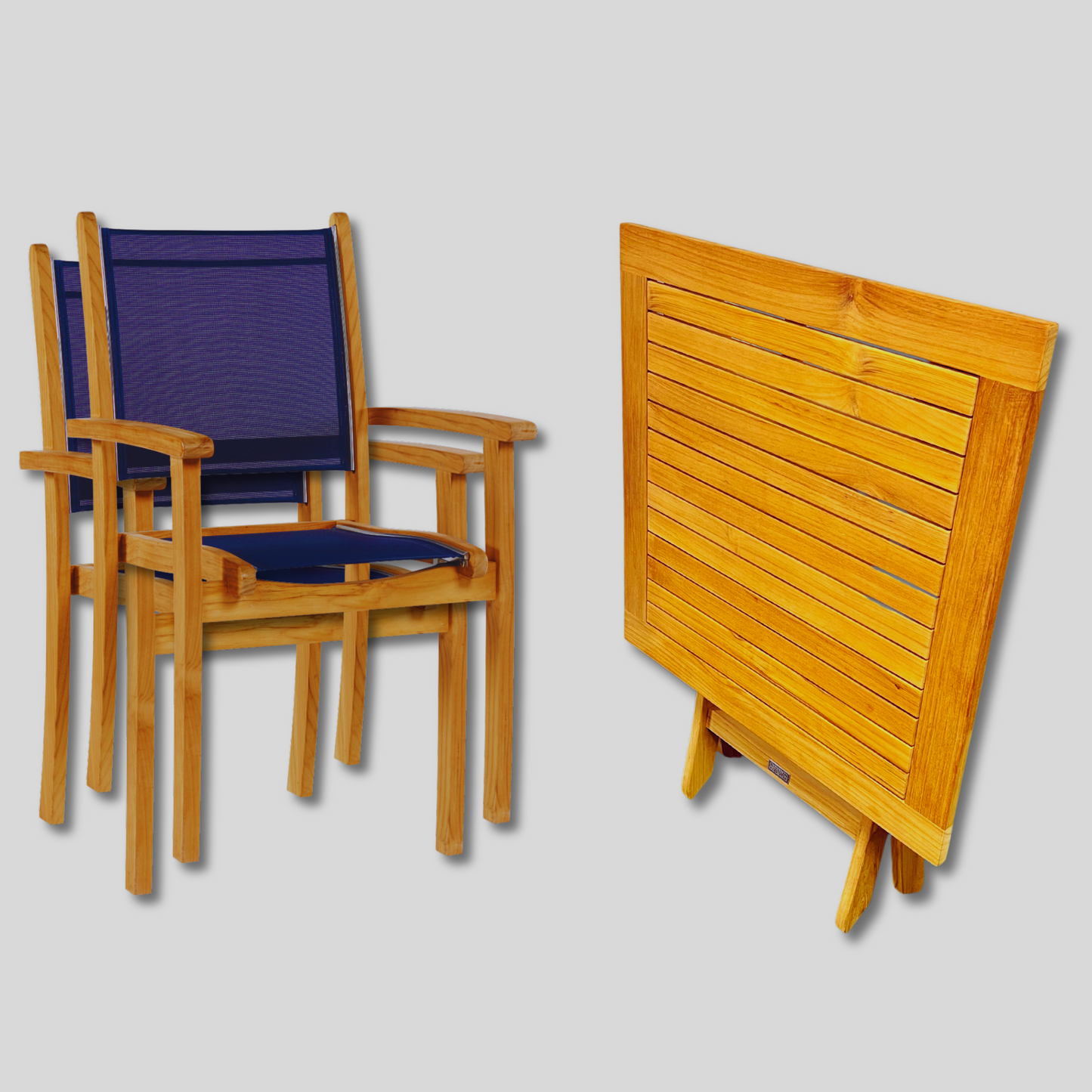 Ensemble Kakahiaka avec table pliante carrée