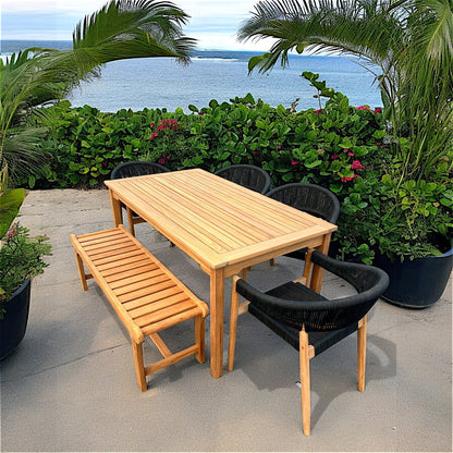 HLT084C - Table de salle à manger Anna en teck