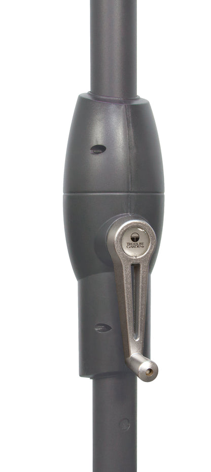 Parasol de marché de 2,74 m avec inclinaison automatique