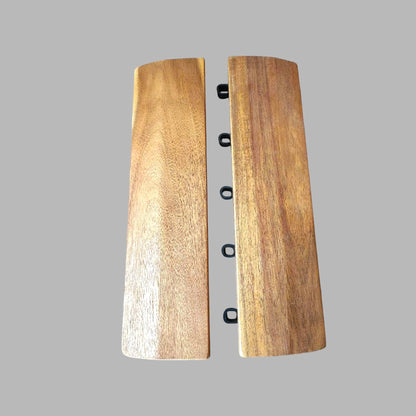 Kit de bordure pour dalles de terrasse en acacia