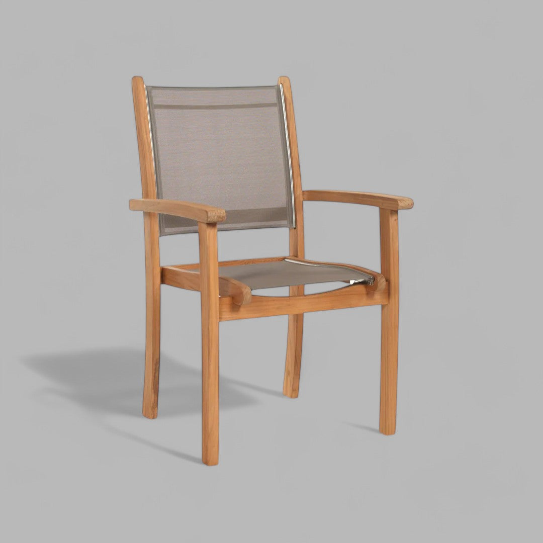 HLAC671 - Fauteuil en teck perle