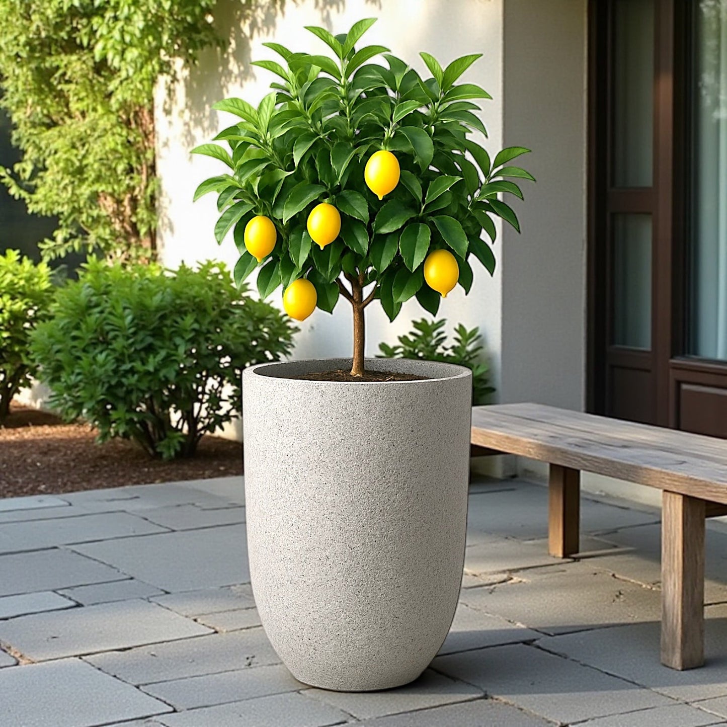 VT166ABCD - Jardinière TRIBECA en mousse LITE et béton