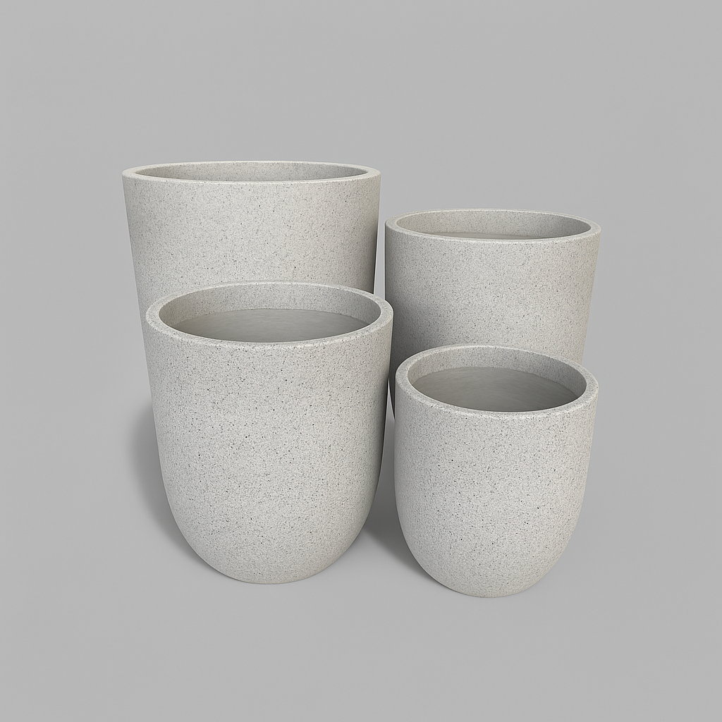 VT166ABCD - Jardinière TRIBECA en mousse LITE et béton