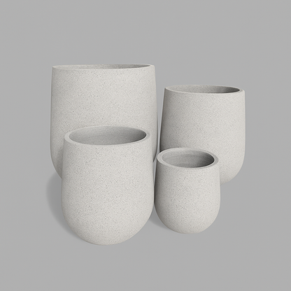 VT133ABCD - Jardinière Bordeaux Foam Lite et béton