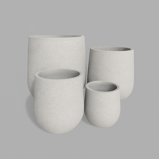 VT133ABCD - Jardinière Bordeaux Foam Lite et béton