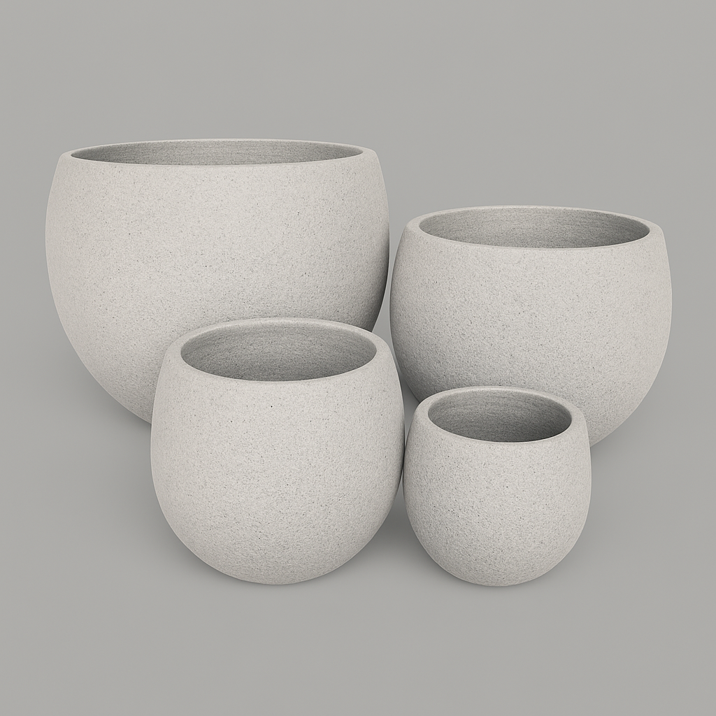 VT43ABCD - Jardinière en mousse légère et béton