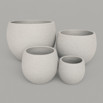 VT43ABCD - Jardinière en mousse légère et béton