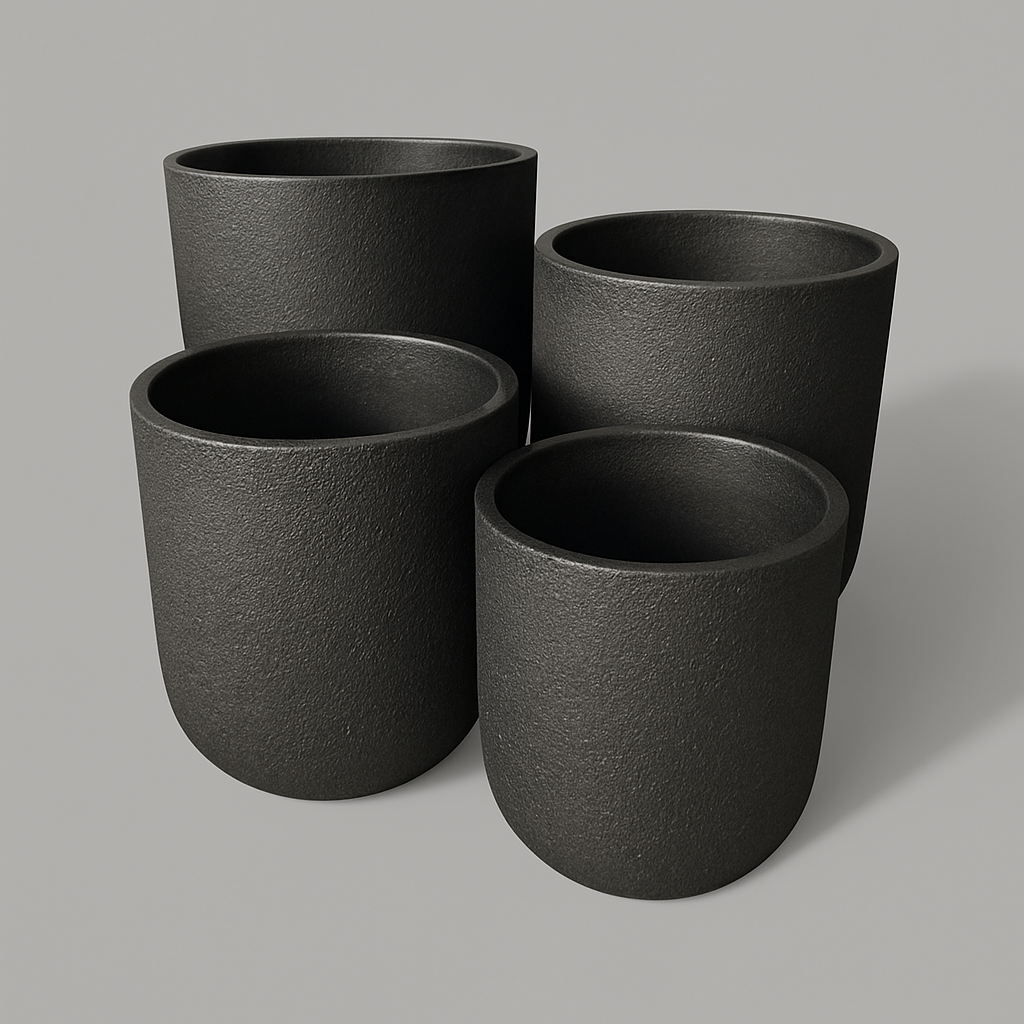 VT198ABCD - Jardinière en mousse légère et béton en forme de U