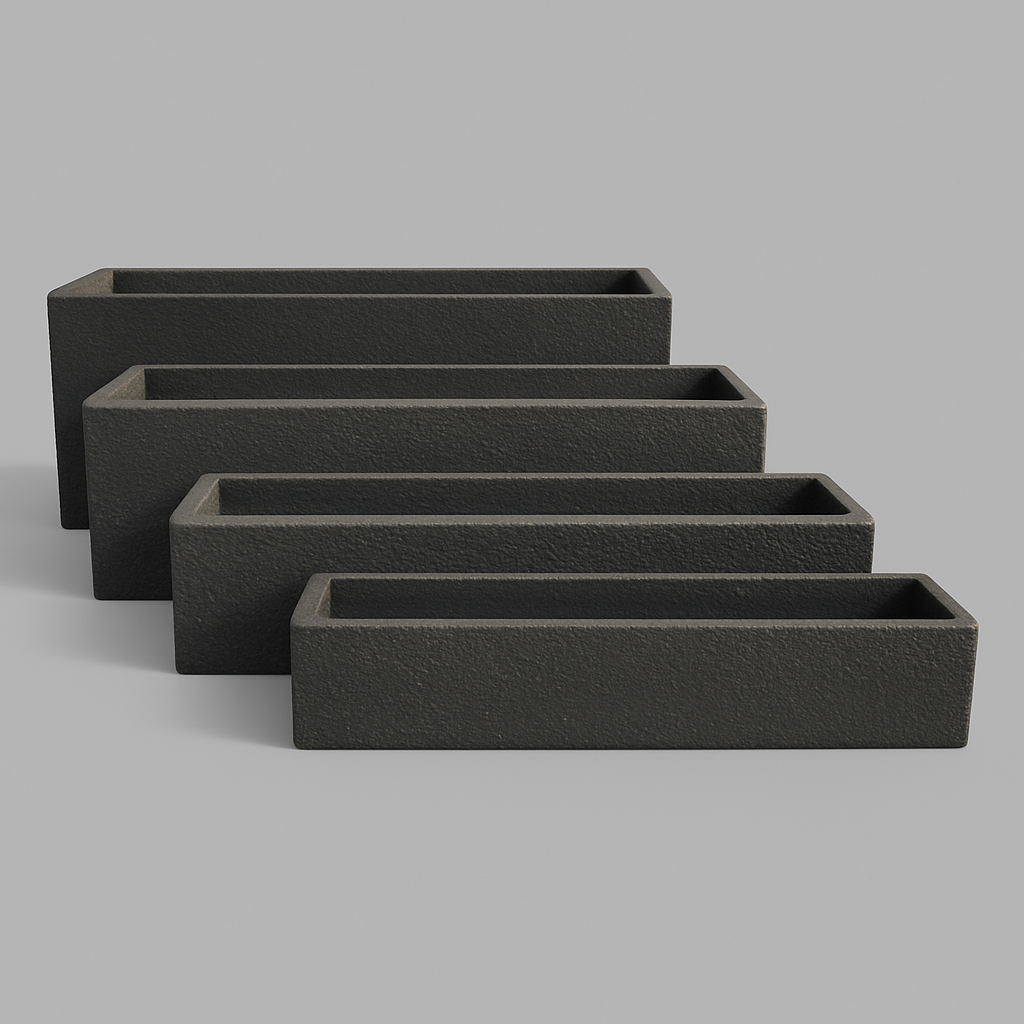 VT68ABCD - JARDINIÈRE RECTANGULAIRE EN MOUSSE LITE ET BÉTON