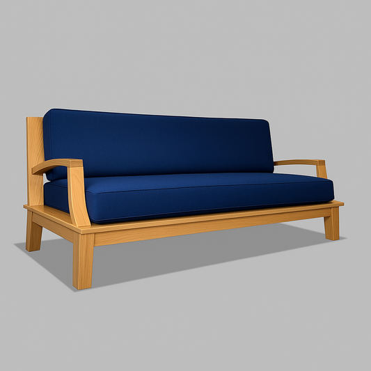 HLB3271 - Grand canapé en teck