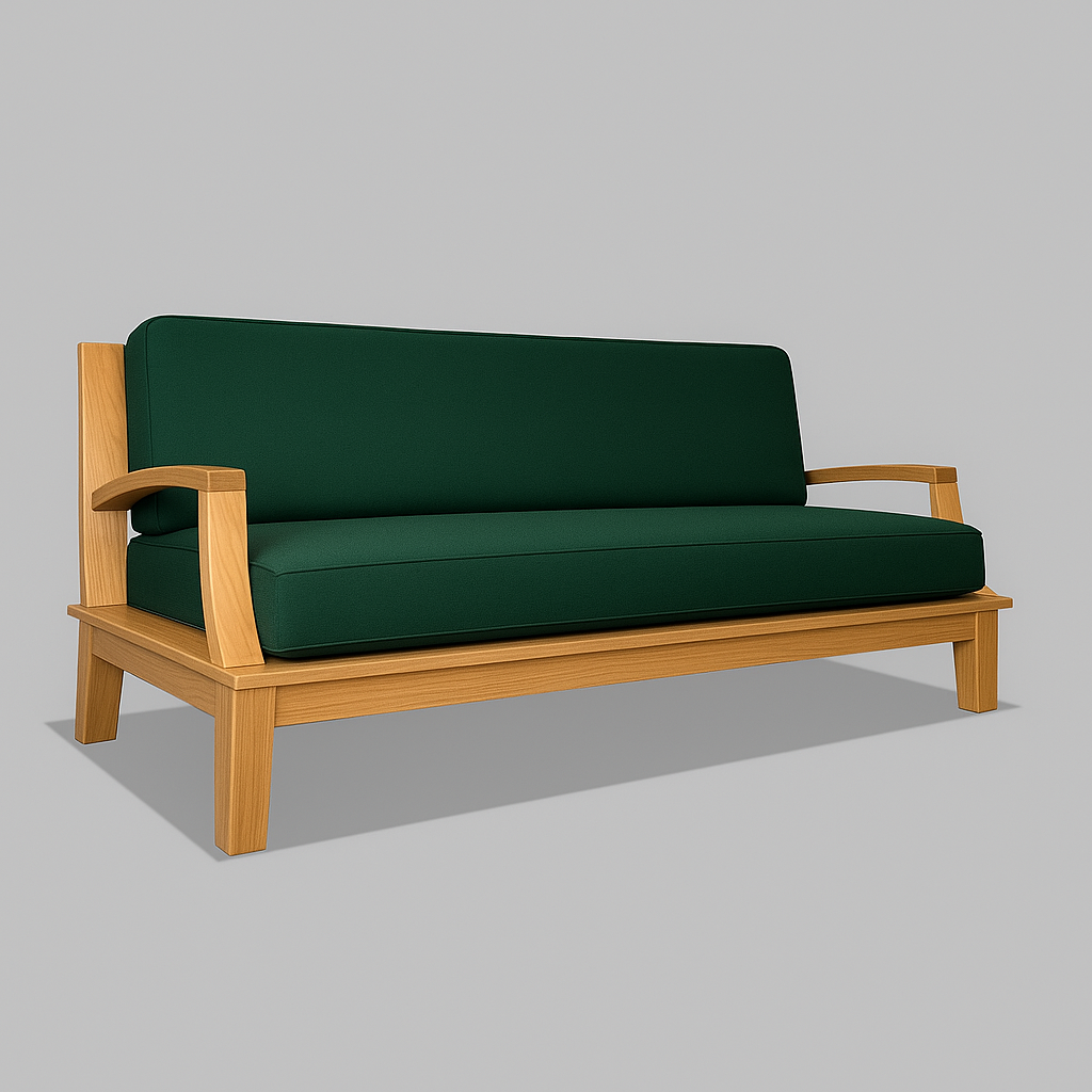 HLB3271 - Grand canapé en teck