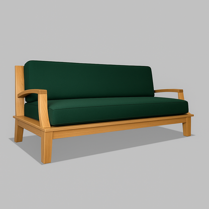 HLB3271 - Grand canapé en teck