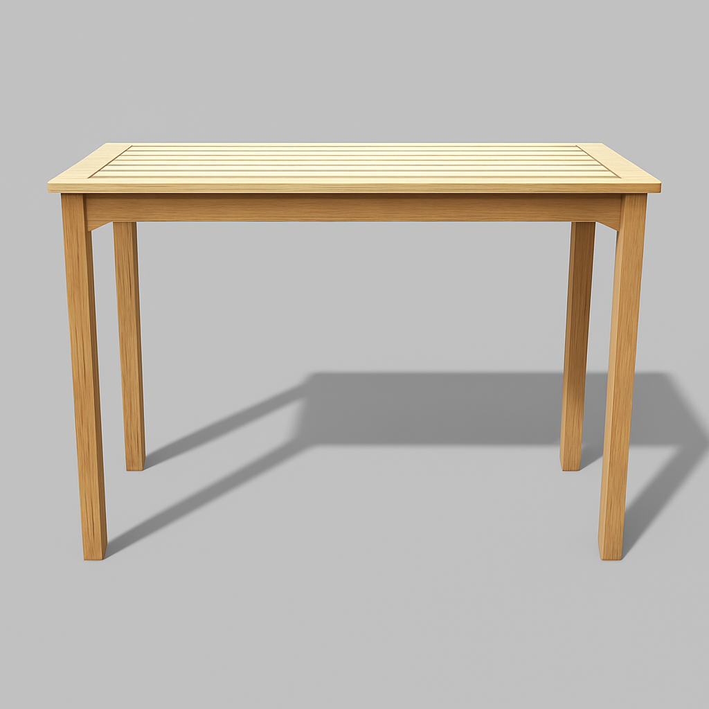 HLT3487 - Table en teck à hauteur de comptoir Kilohana