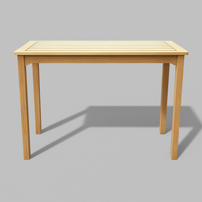 HLT3487 - Table en teck à hauteur de comptoir Kilohana