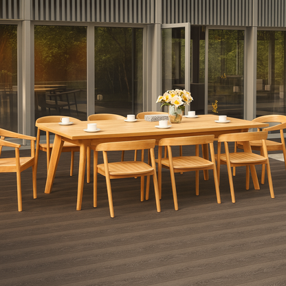 Ensemble de salle à manger d'extérieur en teck La Costa