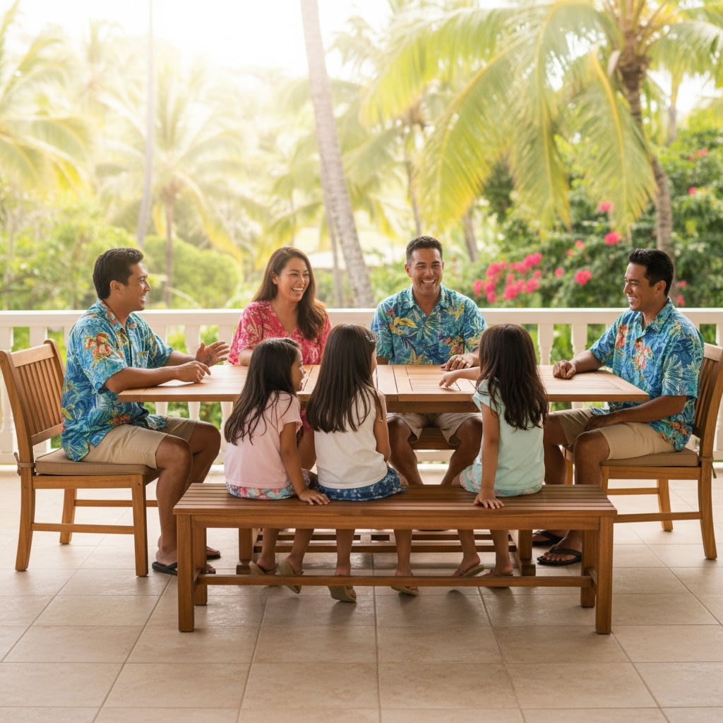 Ensemble de table extensible rectangulaire en acacia