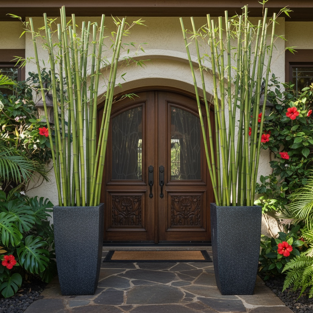 VT71 - Jardinière cylindrique carrée en mousse légère et béton