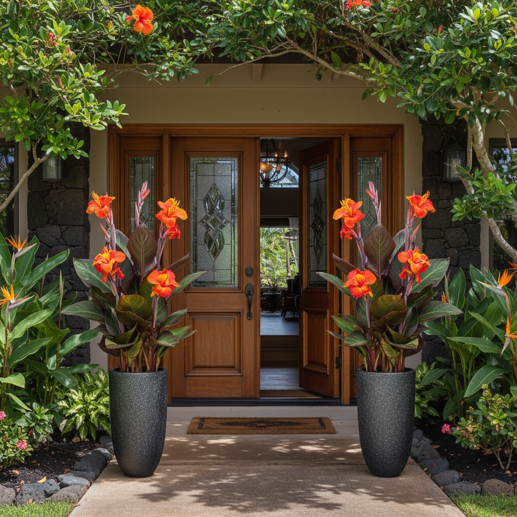 VT129 - Jardinière cylindrique ronde en mousse légère et béton