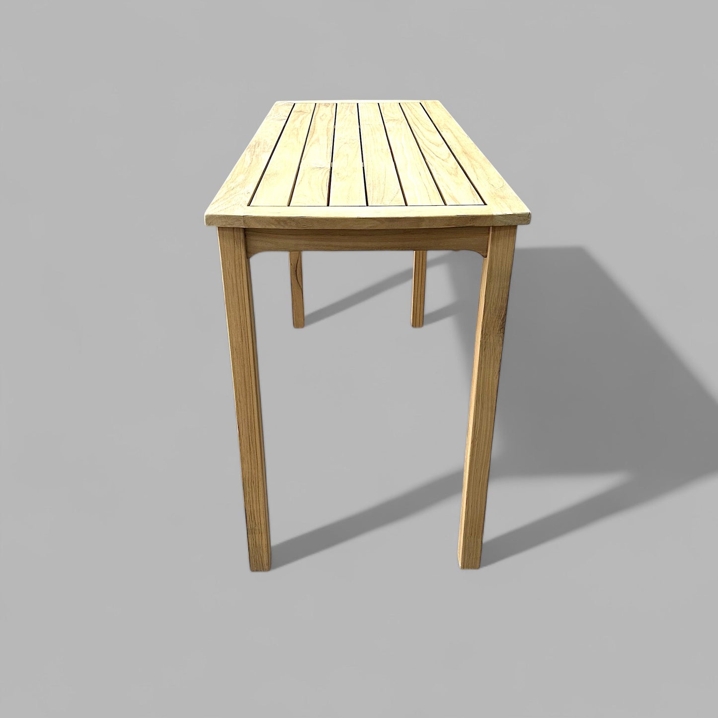 HLT3487 - Table en teck à hauteur de comptoir Kilohana