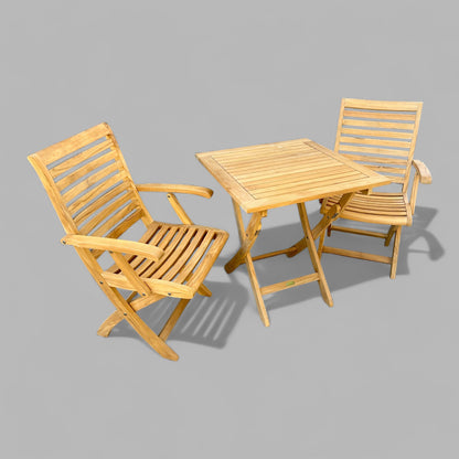 Ensemble Kakahiaka avec table pliante carrée