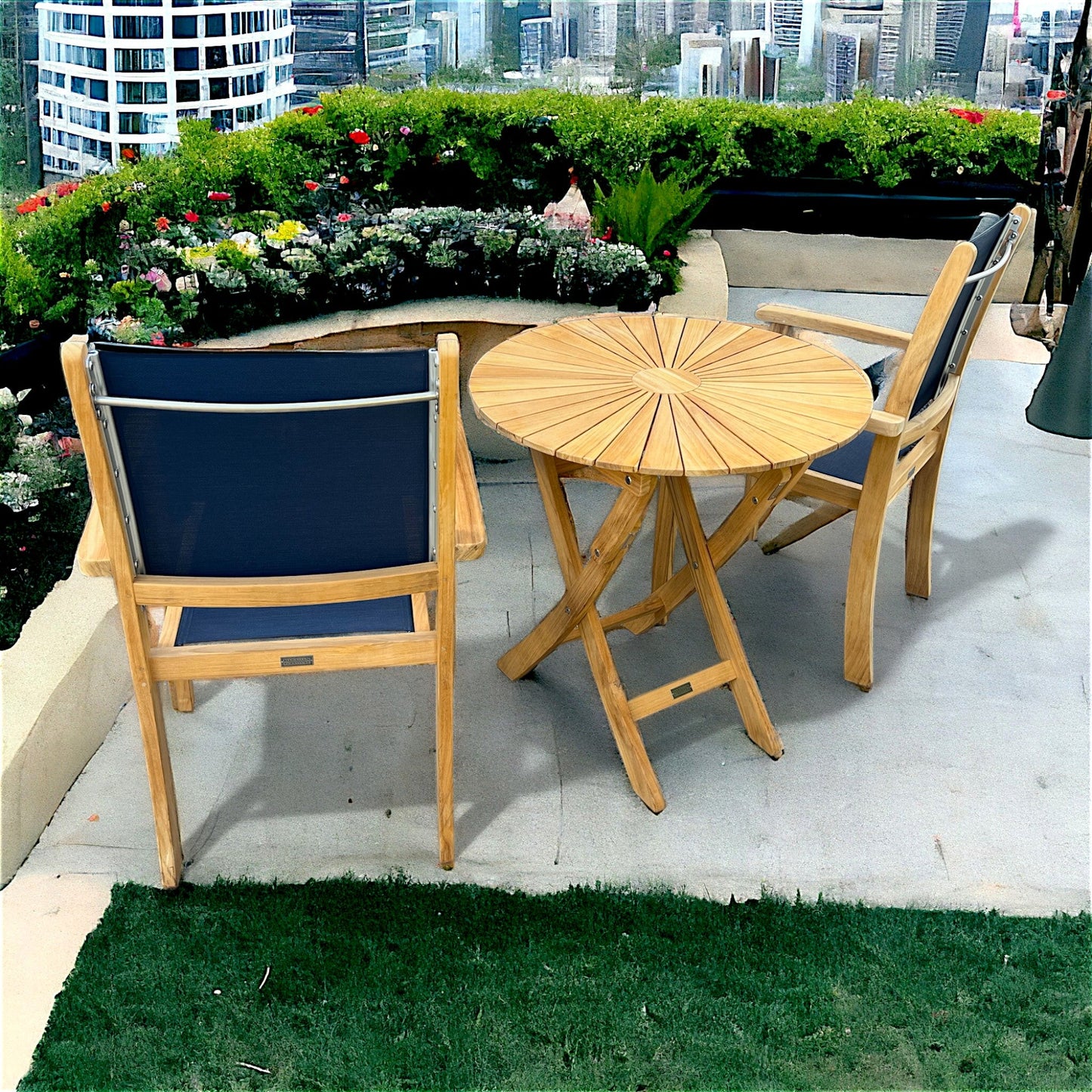 HLAC671 - Fauteuil en teck perle