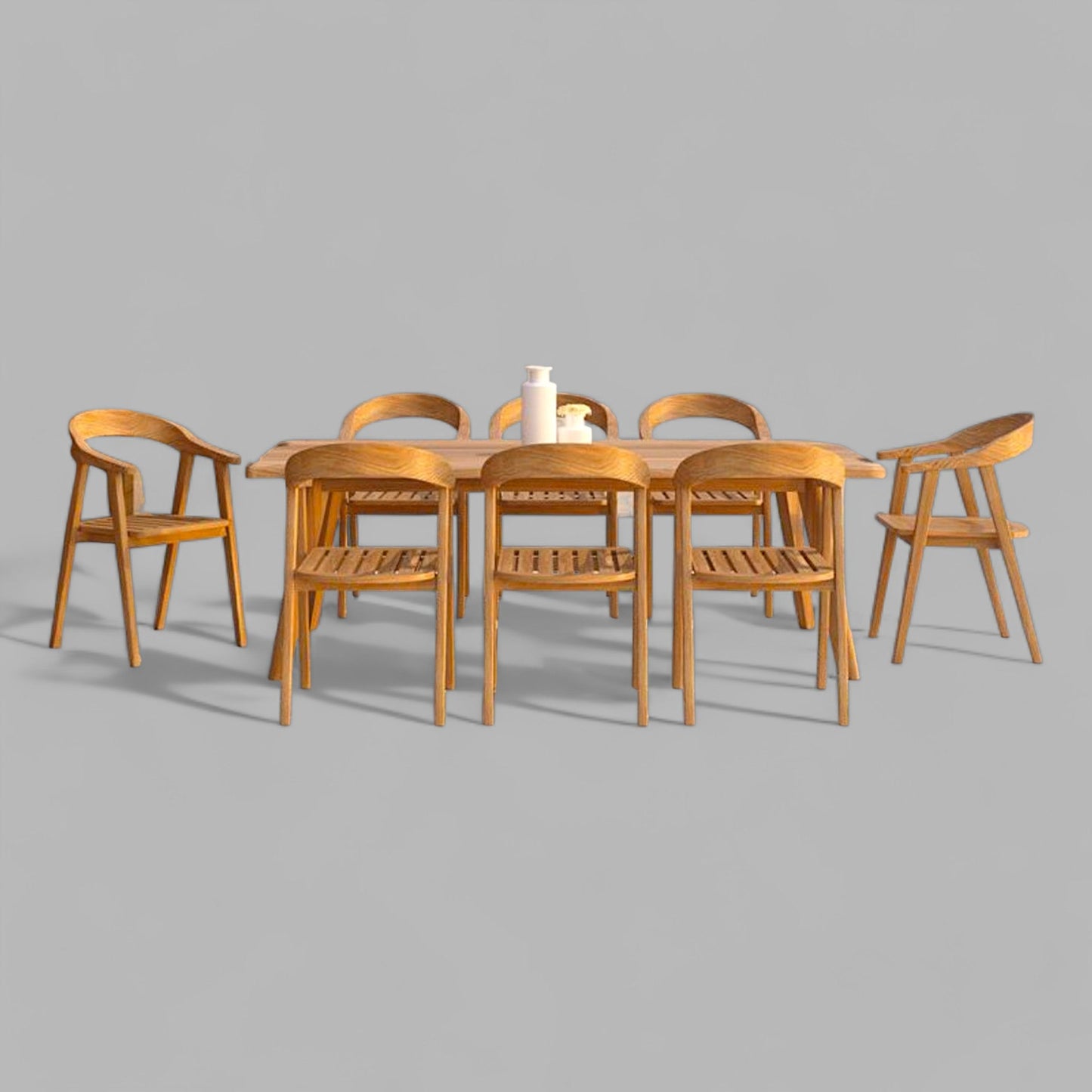 Ensemble de salle à manger d'extérieur en teck La Costa