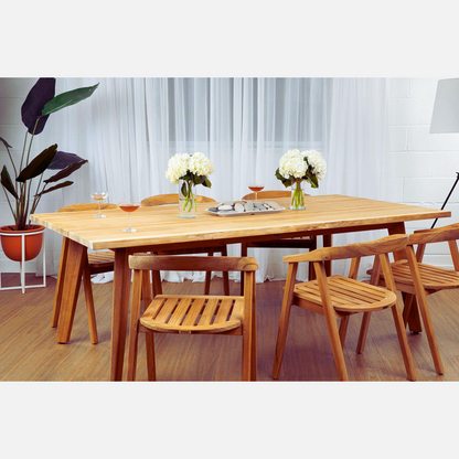 Ensemble de salle à manger d'extérieur en teck La Costa