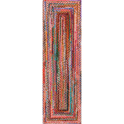 Tapis de sol bohème tressé à la main Nuloom Tammara