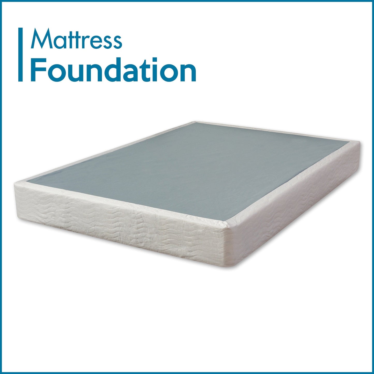 ONETAN, sommier/fondation en bois facile à assembler, 5 et 8 pouces, blanc.