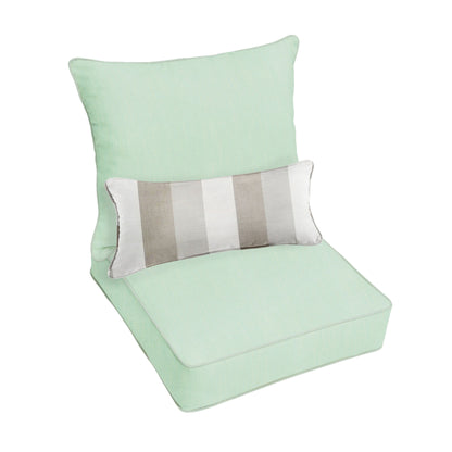 Ensemble de coussins de chaise et oreillers Oakley Sunbrella Solid pour intérieur/extérieur