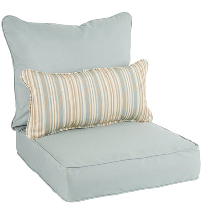 Ensemble de coussins de chaise et oreillers Oakley Sunbrella Solid pour intérieur/extérieur