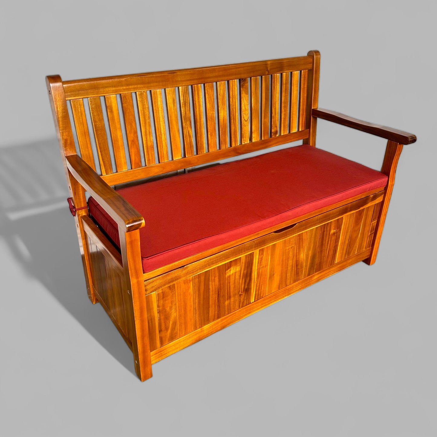 B005P - Banc de rangement Kalihi en finition polyuréthane avec coussin