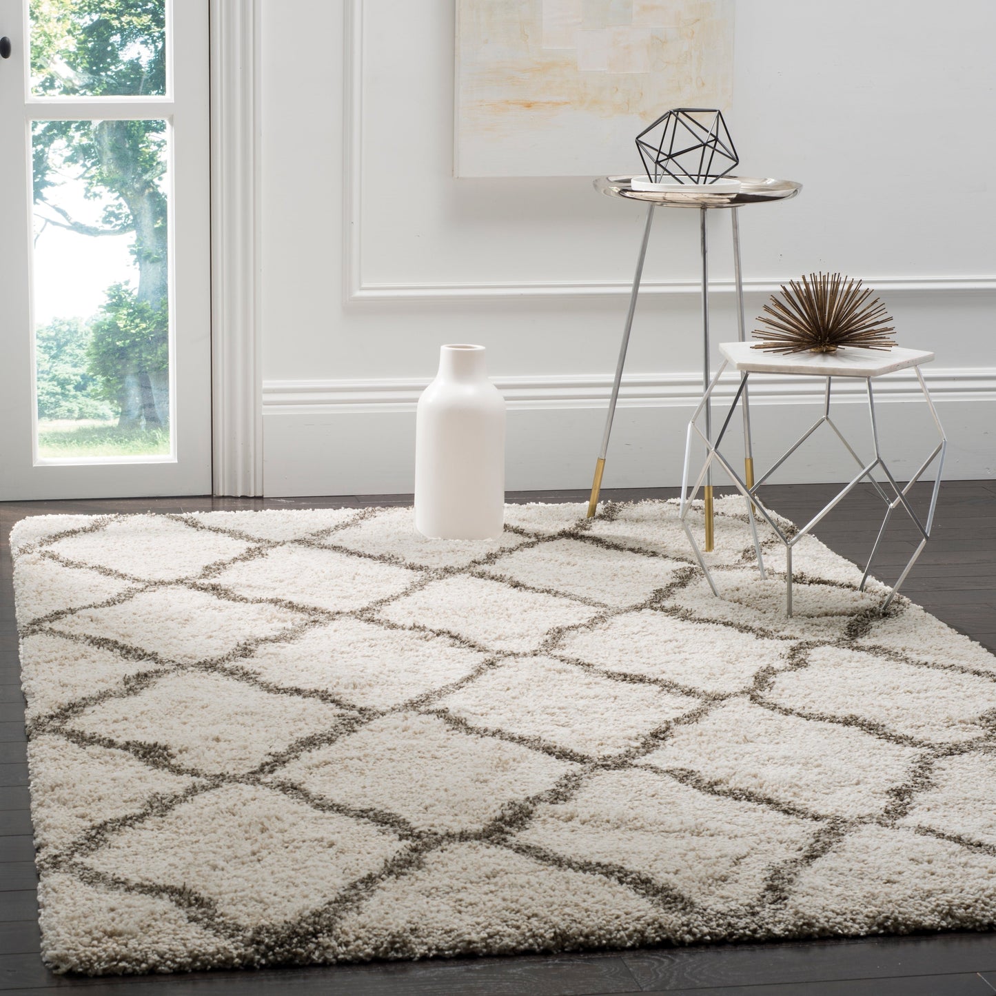 Tapis SAFAVIEH Hudson Shag Athena Trellis de 5 cm d'épaisseur