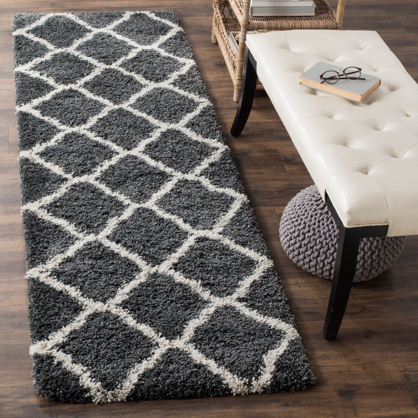 Tapis SAFAVIEH Hudson Shag Athena Trellis de 5 cm d'épaisseur