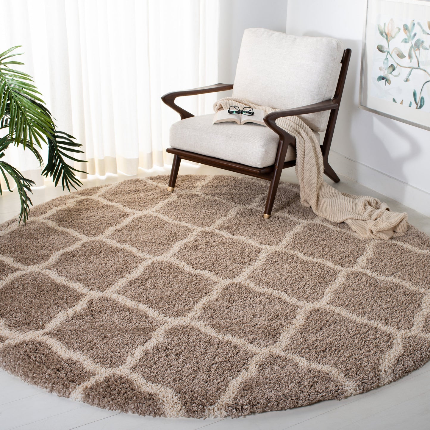 Tapis SAFAVIEH Hudson Shag Athena Trellis de 5 cm d'épaisseur