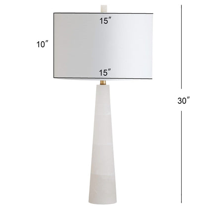 Lampe de table LED Giorgiana 30 pouces en albâtre de SAFAVIEH Lighting - 15 x 15 x 30 cm - 15 x 15 x 30 cm (L x P x H)