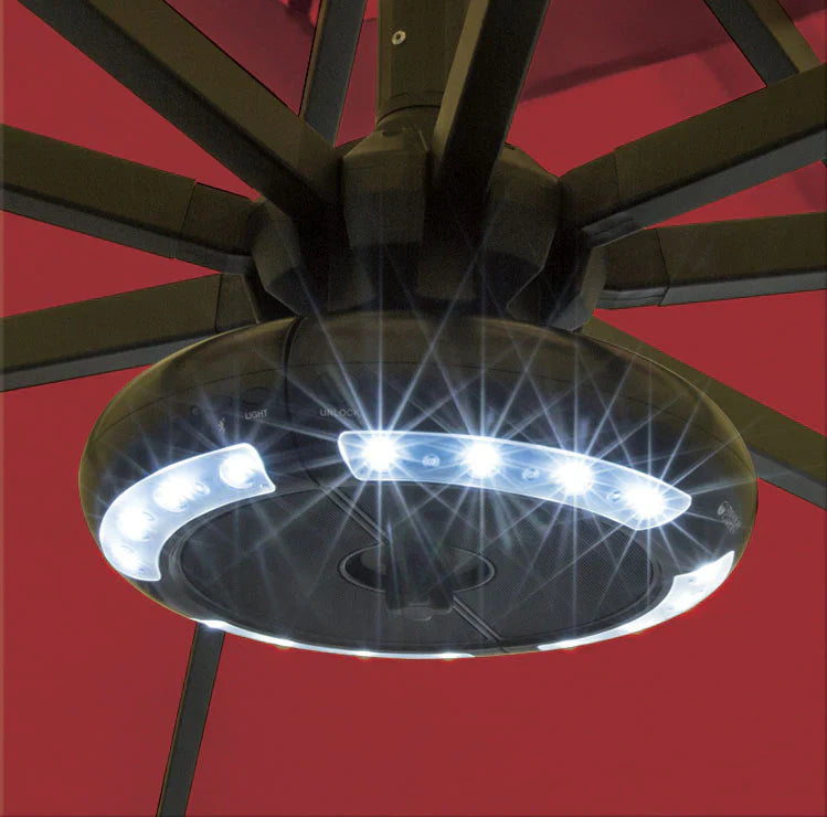 Lampe parapluie LUNA avec haut-parleur Bluetooth