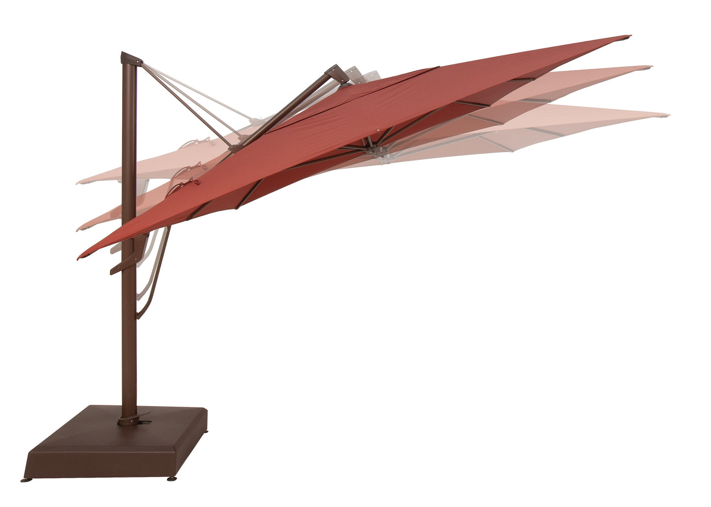 Parasol déporté de 3 m x 4 m