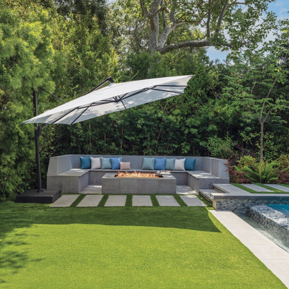 Parasol carré déporté de 3,5 m