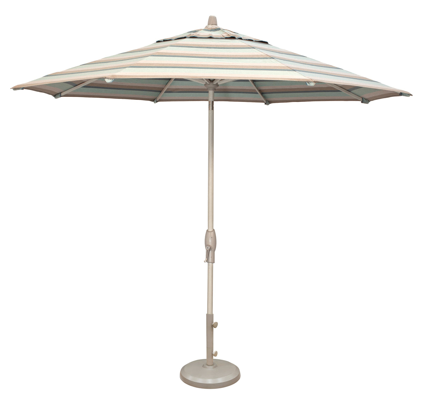 Parasol de marché de 2,74 m avec inclinaison automatique