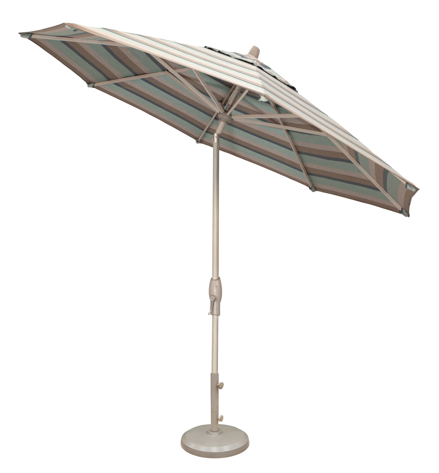 Parasol de marché de 2,74 m avec inclinaison automatique