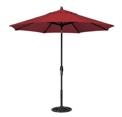 Parasol de marché de 2,74 m avec inclinaison automatique