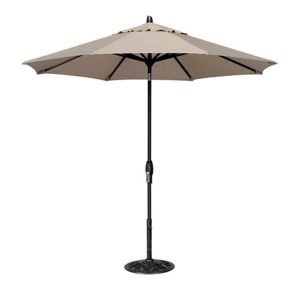 Parasol de marché de 2,74 m avec inclinaison automatique