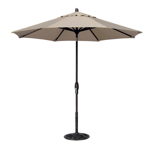 Parasol de marché de 2,74 m avec inclinaison automatique