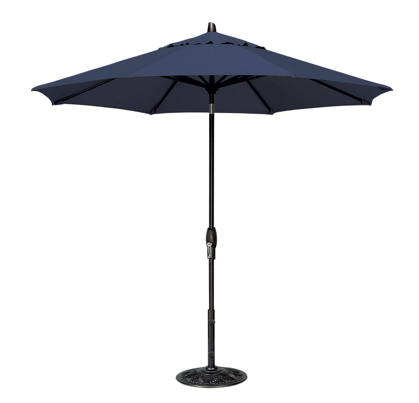 Parasol de marché de 2,74 m avec inclinaison automatique