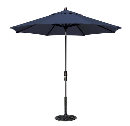 Parasol de marché de 2,74 m avec inclinaison automatique