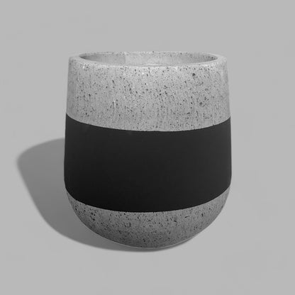 VT133S - JARDINIER EN MOUSSE LÉGÈRE PEINTE ET EN BÉTON